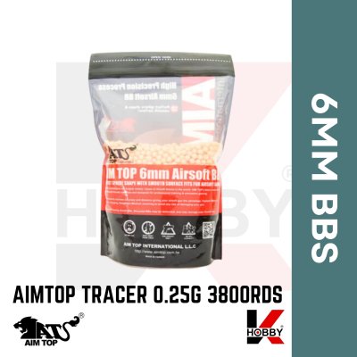 AIMTOP TRACER 0.25G 3800rds (เรืองแสง แดง)