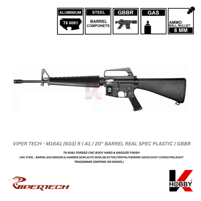 [ สั่งจองล่วงหน้าเท่านั้น ] VIPERTECH - M16A1 (603) GBBR