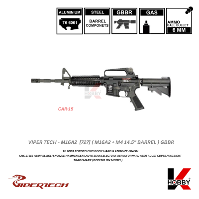 [ สั่งจองล่วงหน้าเท่านั้น ] VIPERTECH - M16A2 (727) CAR-15 GBBR