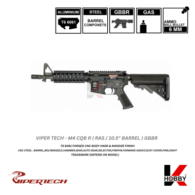 [ สั่งจองล่วงหน้าเท่านั้น ] VIPERTECH - M4 CQB R GBBR