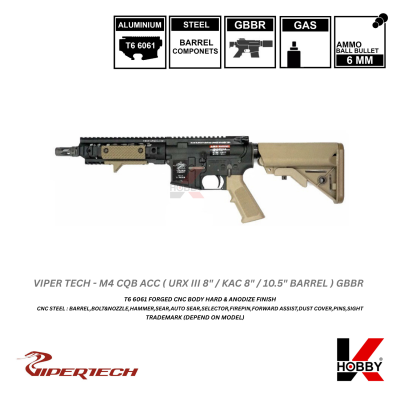 [ สั่งจองล่วงหน้าเท่านั้น ] VIPERTECH - M4 CQB AAC GBBR