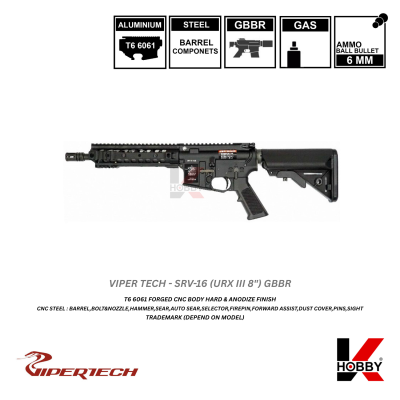 [ สั่งจองล่วงหน้าเท่านั้น ] VIPERTECH - SRV-16 URX III 8" GBBR(copy)