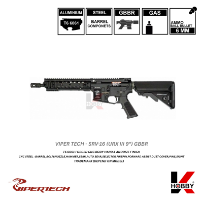 [ PRE-ORDER ] VIPERTECH - SRV-16 URX III 9" GBBR