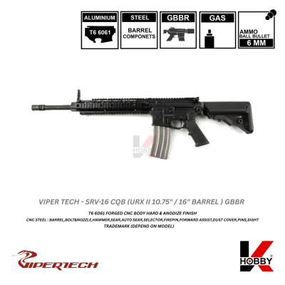[ สั่งจองล่วงหน้าเท่านั้น ] VIPERTECH - SRV-16 URX II CQB + 16" GBBR