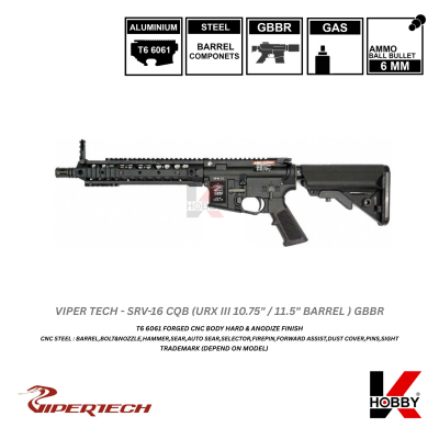 [ สั่งจองล่วงหน้าเท่านั้น ] VIPERTECH - SRV-16 URX III CQB GBBR