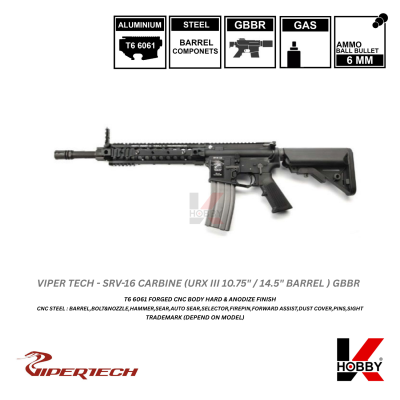 [ PRE-ORDER ] VIPERTECH - SRV-16 URX III CARBINE GBBR
