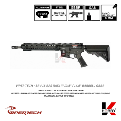 [ สั่งจองล่วงหน้าเท่านั้น ] VIPERTECH - SRV-16 URX III RAS GBBR