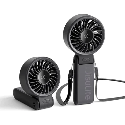 JISULIFE พัดลมพกพา รุ่น LIFE 7 สีดำ ความจุแบตเตอรี่ 3600 mAh
