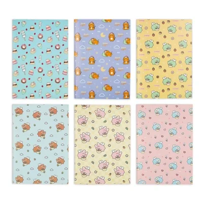 ME.STYLE สมุดปกอ่อน A5 เนื้อในพิมพ์ลายเส้นบรรทัด 70 แกรม 40 แผ่น แพ็ค 6