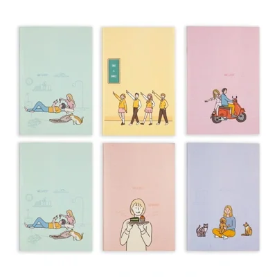 ME.STYLE สมุดปกอ่อนเย็บลวด ตัดเก้า 60 แกรม 40 แผ่น แพ็ค 6