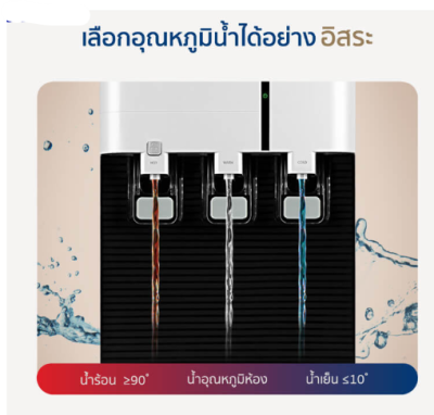 ตู้กดน้ำร้อน-เย็น 3 ระบบ ถังล่าง Alectric รุ่น WD1