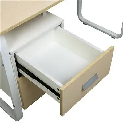 โต๊ะทำงานพร้อมตู้ข้าง เฟอร์ราเดค FG-0012 สีไวท์โอ๊ค