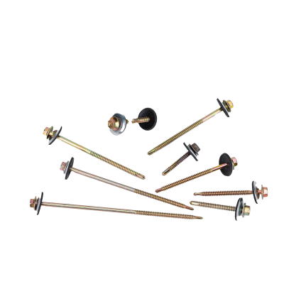 สกรูปลายสว่านมียาง+แหวน22mm # 10 x 3/4"( 1กล่อง/200ตัว )