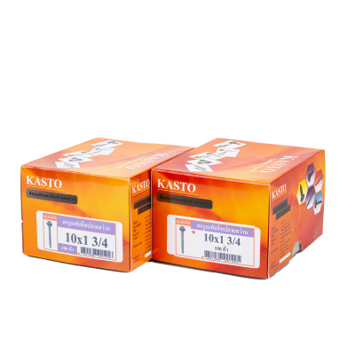 สกรูปลายสว่านเมทัลชีสมียาง # 10 x 1 3/4"   ( 50ตัว/3ถุง )