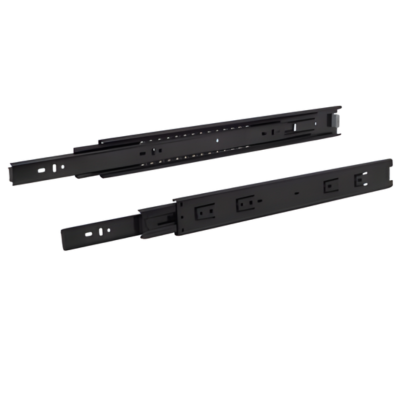 รางลิ้นชักลูกปืน 2 ตอน ขนาด 45 (สีดำ)