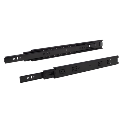 รางลิ้นชักลูกปืน 2 ตอน ขนาด 45 (สีดำ)