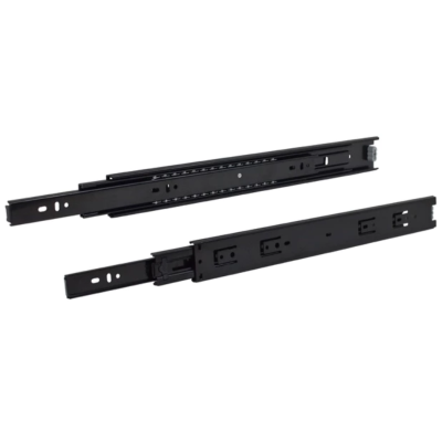 รางลิ้นชักลูกปืน 2 ตอน ขนาด 45 (สีดำ)