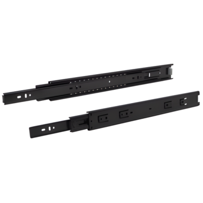 รางลิ้นชักลูกปืน 2 ตอน ขนาด 45 (สีดำ)