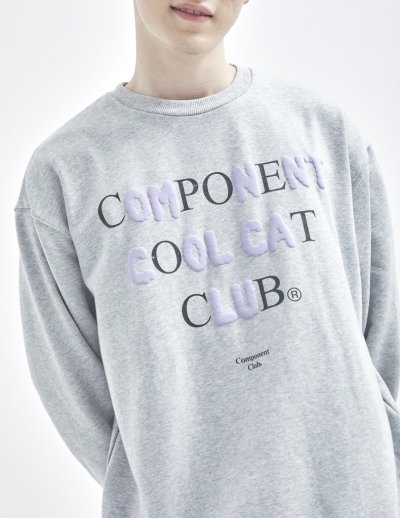 COMPONENT COOL CAT CLUB SWEATSHIRT - GREY