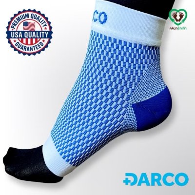 Circular Wave Sock ถุงเท้าเพื่อลดการบวมหรือการอักเสบ สีฟ้า