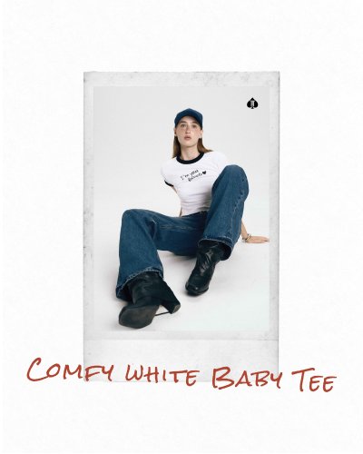 Comfy white baby tee