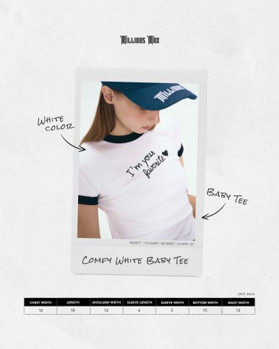Comfy white baby tee