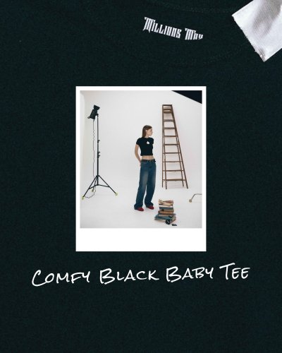 Comfy Black Baby Tee