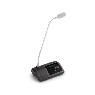 VISSONIC VIS-DCD-T | ฐานไมค์ประชุมแบบมีจอ OLED สำหรับผู้เข้าร่วมประชุม (ไม่รวมก้าน)
