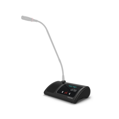 VISSONIC VIS-WDC-T | ฐานไมค์ประชุมไร้สายแบบมีจอ OLED สำหรับประธาน (ไม่รวมก้าน)
