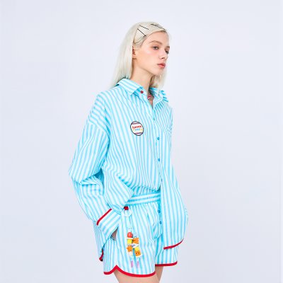 Summer Stripe Shorts (Blue)