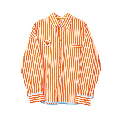Summer Stripe Shirt (Orange)