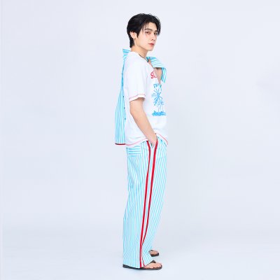 Summer Stripe Pants (Blue)