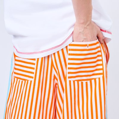 Summer Stripe Pants (Orange)