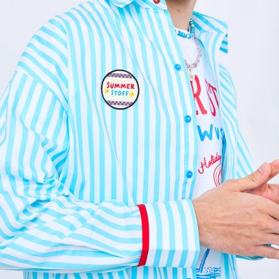 Summer Stripe Shirt (Blue)