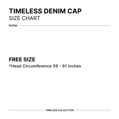 TIMELESS DENIM CAP