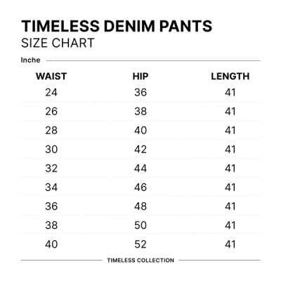TIMELESS DENIM PANT