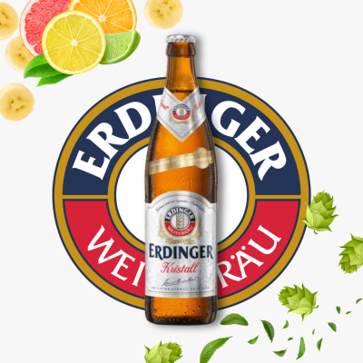 Erdinger Kristall 500ml.