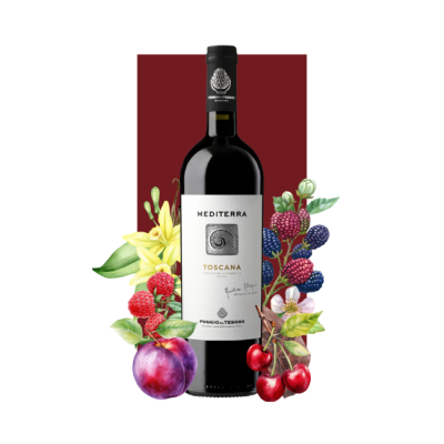 Poggio al Tesoro Mediterra Toscana Rosso IGT 2022 750ml