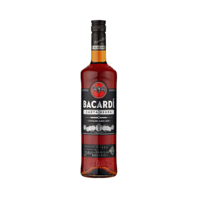 Bacardi Carta Negra Suprior Black Rum 750ml.