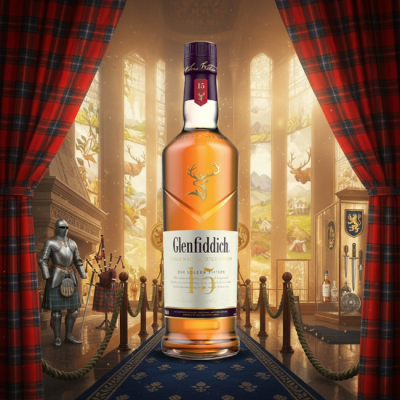 Glenfiddich 14 Years Old Bourbon Barrel Reserve Single Malt Scotch Whisky 700ml Set (เกล็นฟิดดิช 14 ปี เบอร์เบอน บาร์เรล รีเซิร์ฟ ซิงเกิลมอลต์ สก็อตช์ วิสกี้ เซ็ตของขวัญ)