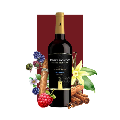 Robert Mondavi Private Selection Rum Barrel-Aged Merlot 2023 750ml
