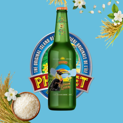 Phuket Khaohom Lager Beer Bottle 620ml