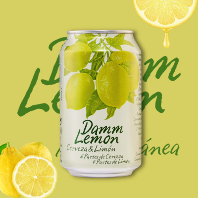Damm Lemon Can 330ml.