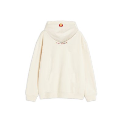 Beige vivid embroidered care bears Hoodie