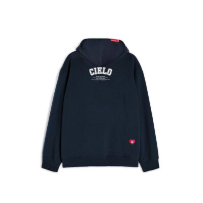 Navy embroidered share bear hoodie