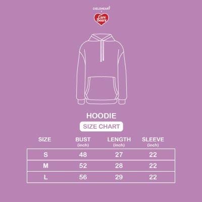 Beige vivid embroidered care bears Hoodie