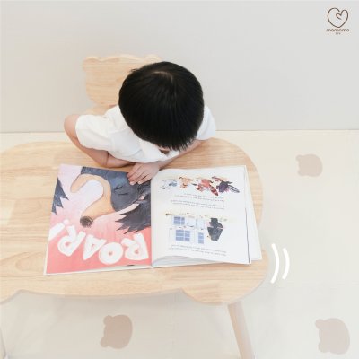 MAMAMO ชุดโต๊ะ เก้าอี้หมี Rubberwood Bear Table Chair Set