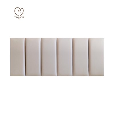 แผ่นกันกระแทกผนัง สี Almond 6 แผ่น