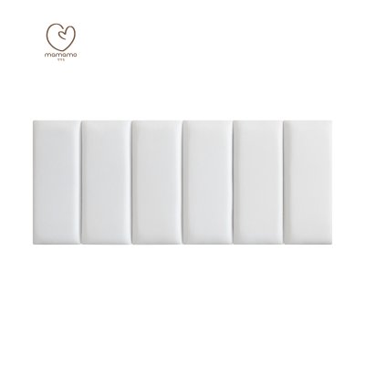 แผ่นกันกระแทกผนัง สี Snow 6 แผ่น