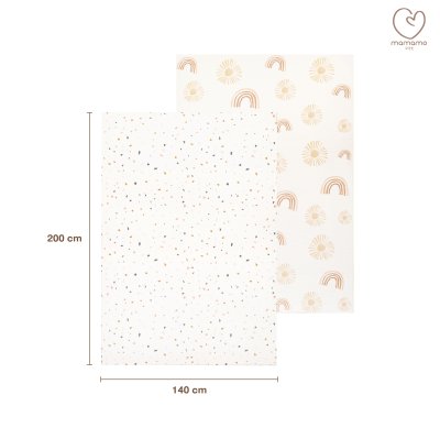 MAMAMO แผ่นรองคลาน PU ม้วน ความหนา 1.5 cm. ขนาด 140x200 cm.